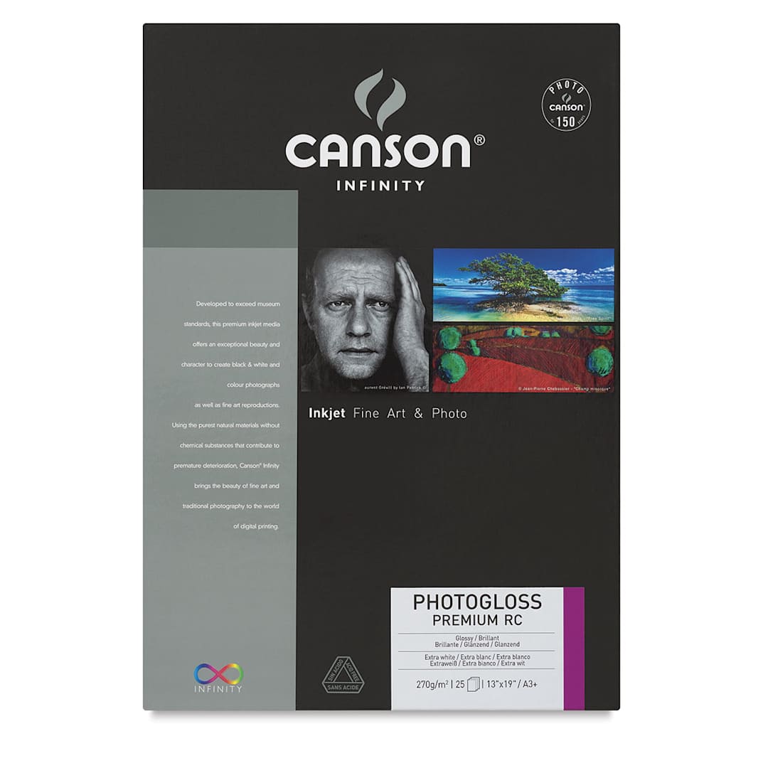 Open in modal - PhotoGloss Premium Resin Coated Art Paper - Front of package of 25 sheets