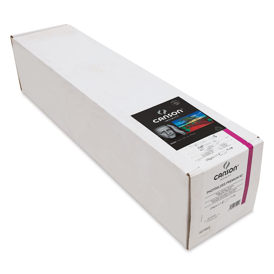 Open in modal - Canson Infinity PhotoGloss Art Paper - 17" x 100 ft, Premium Resin Coated, Roll