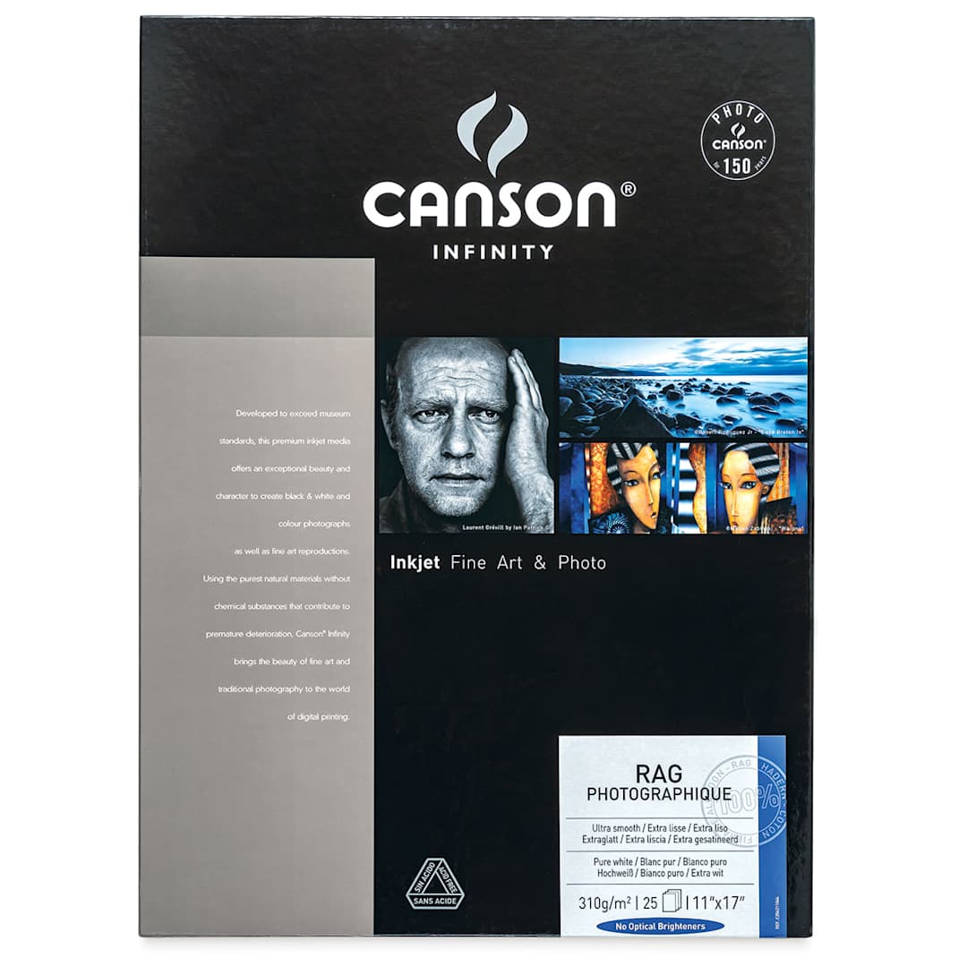 Open in modal - Canson Infinity Rag Photographique - 11" x 17", 310 gsm, Pkg of 25