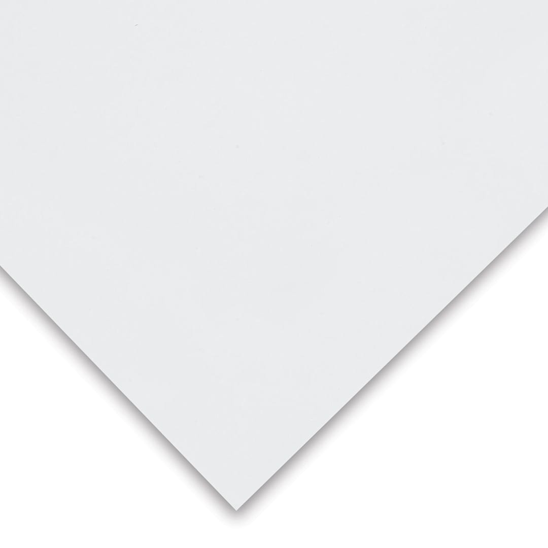 Open in modal - Canson Platine Fibre Rag - Close-up of corner of paper to show color and texture