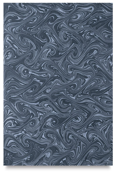 Open in modal - Books by Hand Marbled Papers - Single Gray/Black Marbled Sheet shown