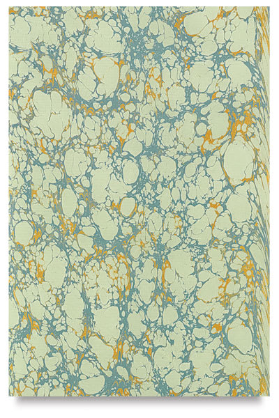 Open in modal - Books by Hand Marbled Papers - Single Light Green marbled sheet shown