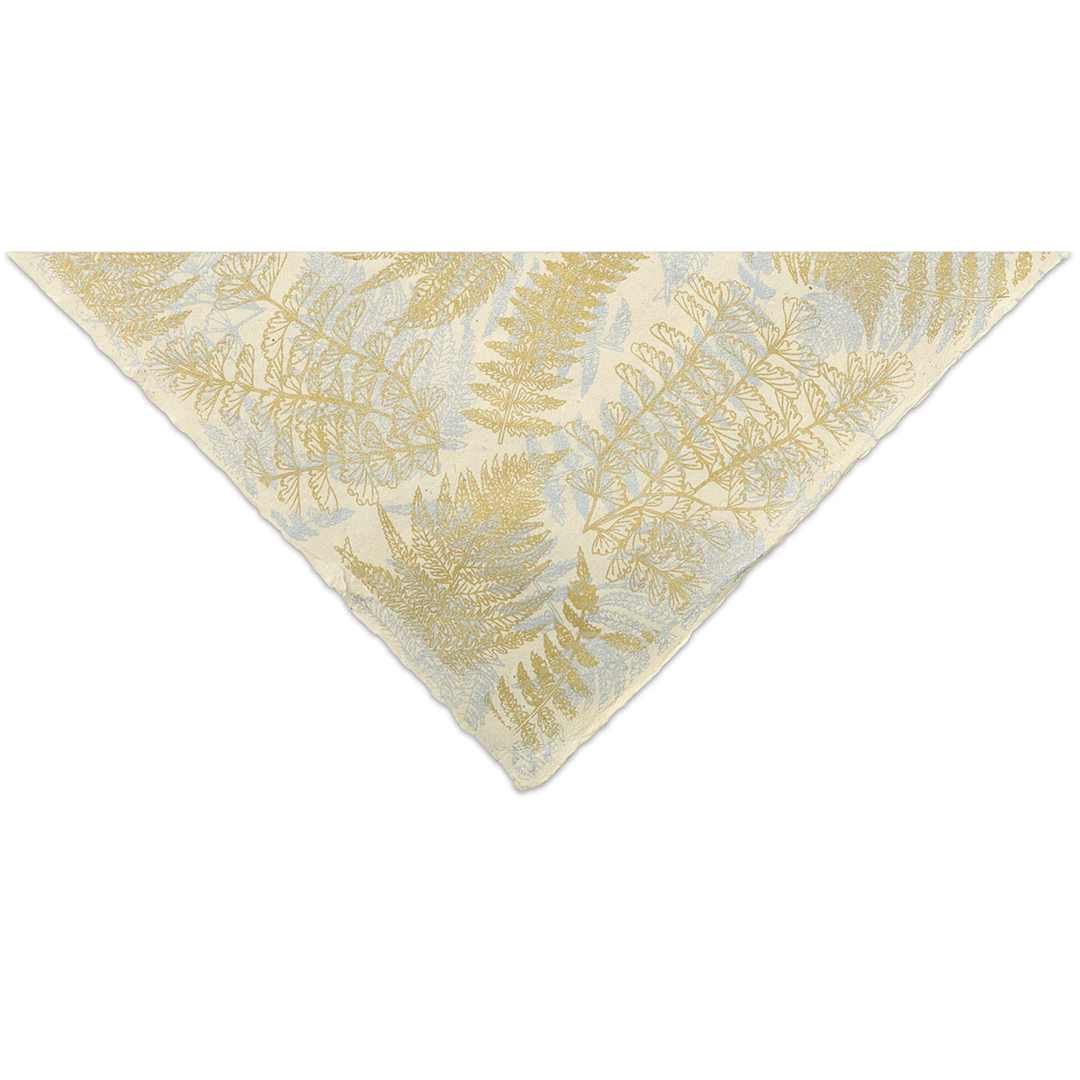 Open in modal - Lokta Paper - Ferns, Gold and Silver, 20'' x 30''