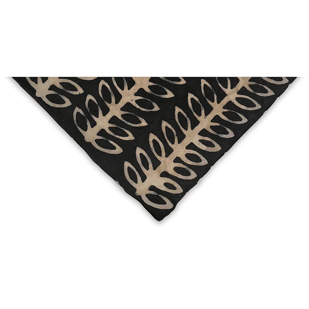 Open in modal - Lokta Paper - Batik Beans, Black, 20'' x 30''