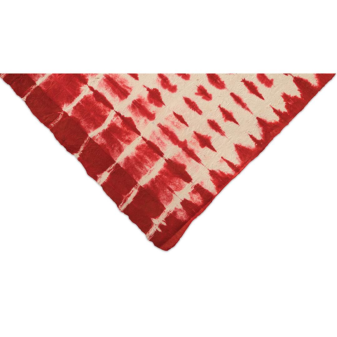 Open in modal - Lokta Paper - Shibori, Red, 20'' x 30''