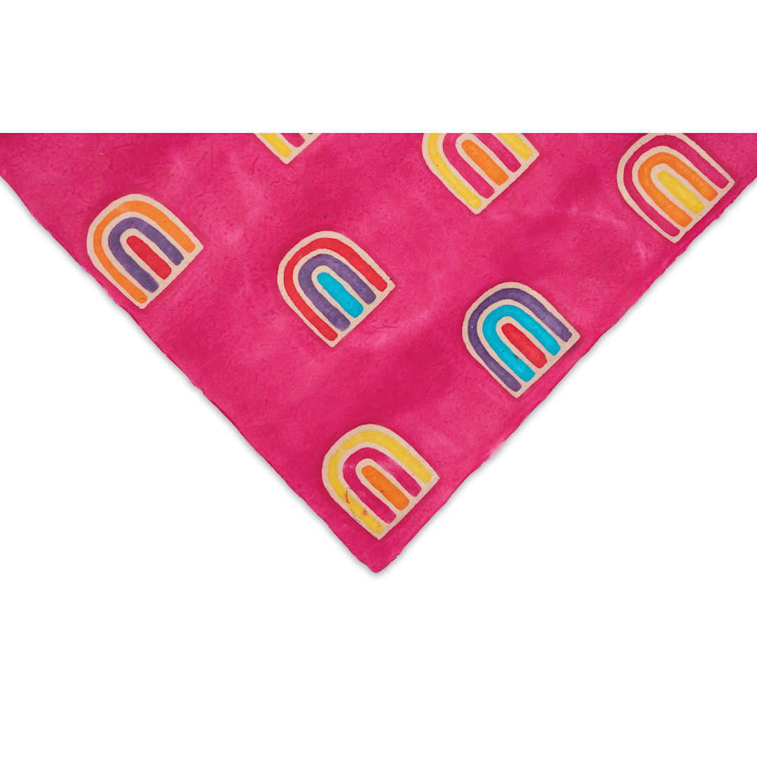 Open in modal - Lokta Paper - Batik, Rainbow Magenta, 20" x 30", close-up of paper