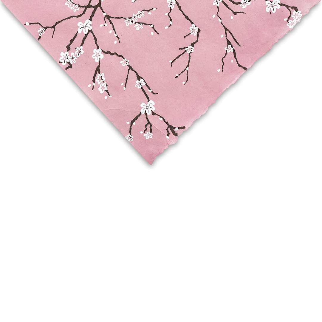 Open in modal - Lokta Paper - Peach Blossom, Pink, 20'' x 30''