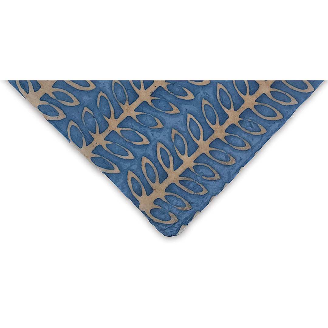 Open in modal - Lokta Paper - Batik Beans, Sky Blue, 20'' x 30''