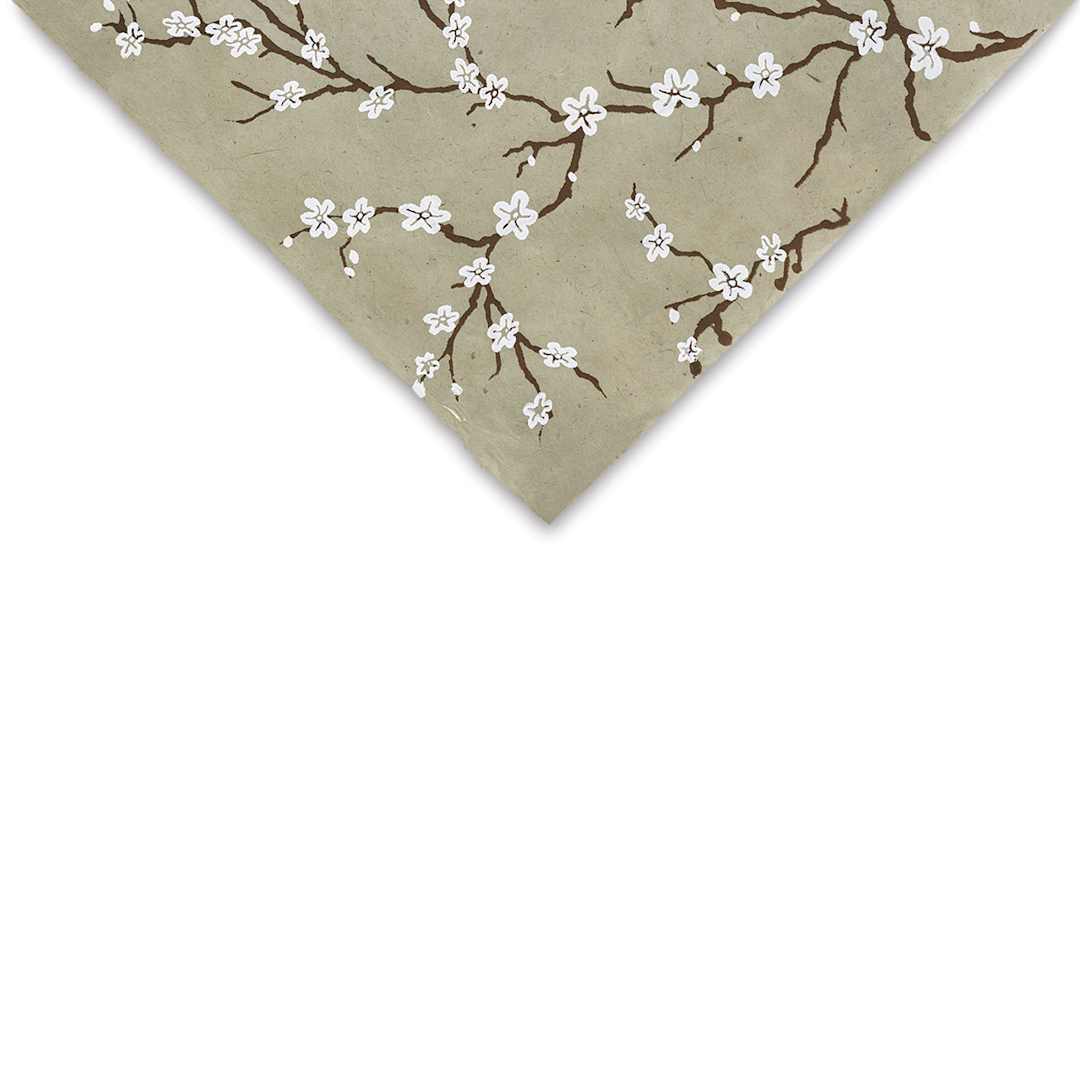 Open in modal - Lokta Paper - Peach Blossom, Brown, 20'' x 30''
