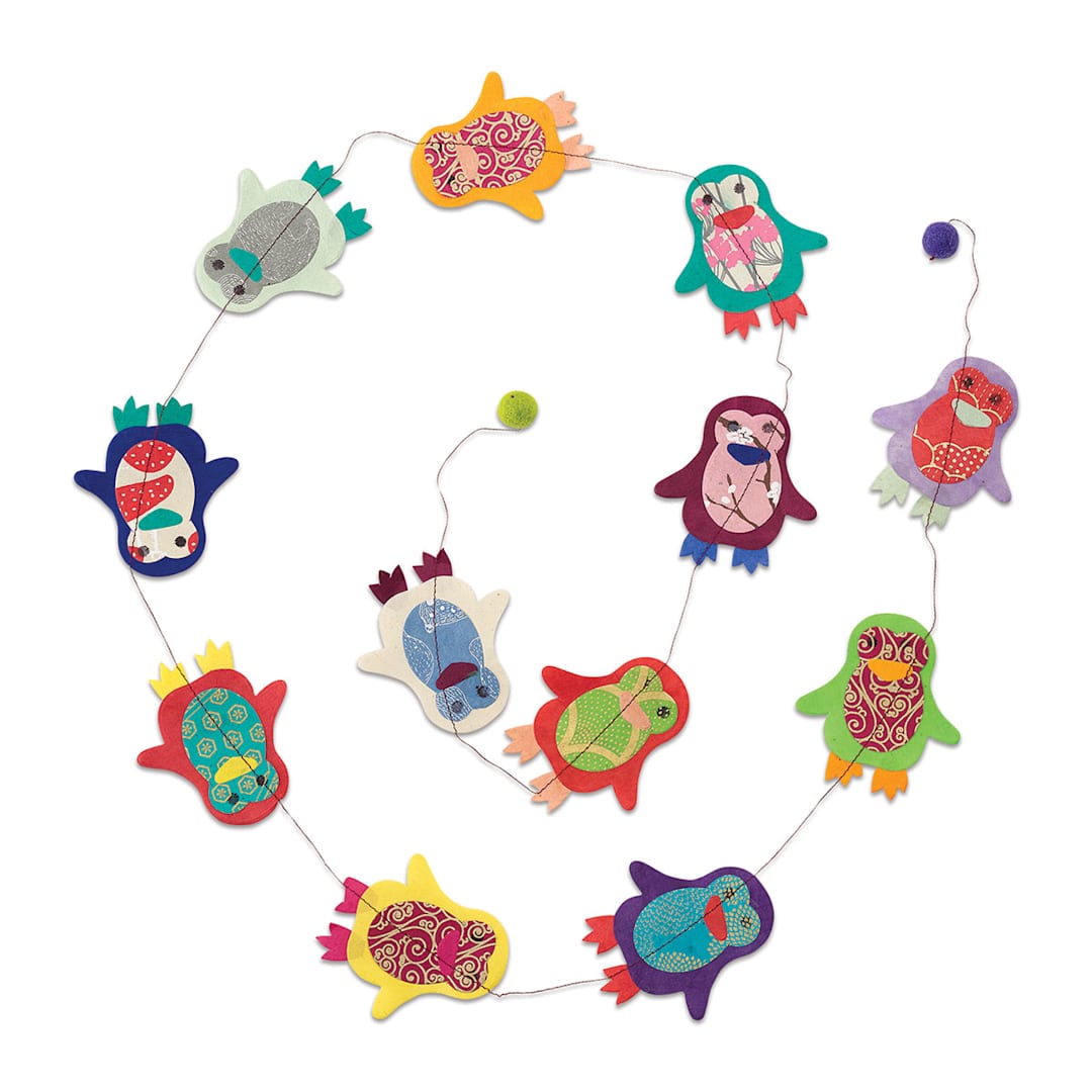 Open in modal - Giftsland Paper Garland - Penguins