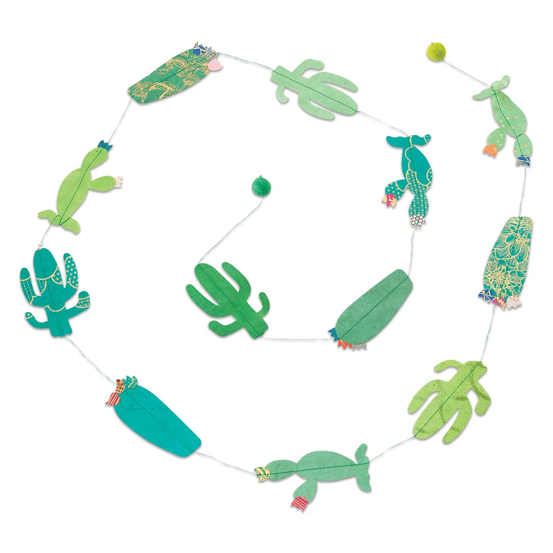 Open in modal - Giftsland Paper Garlands - Length of Cactus shapes
