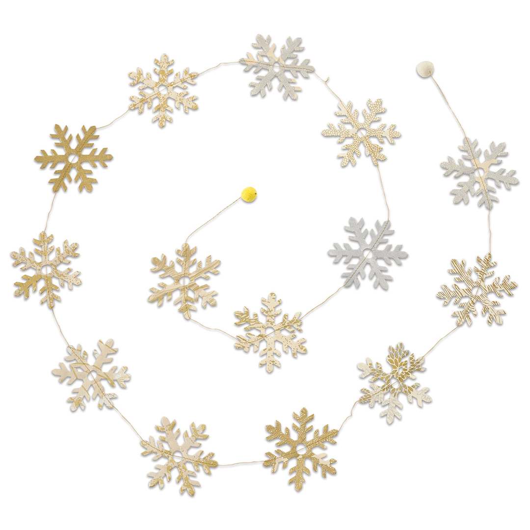 Open in modal - Giftsland Paper Garlands - Length of Snowflake shapes
