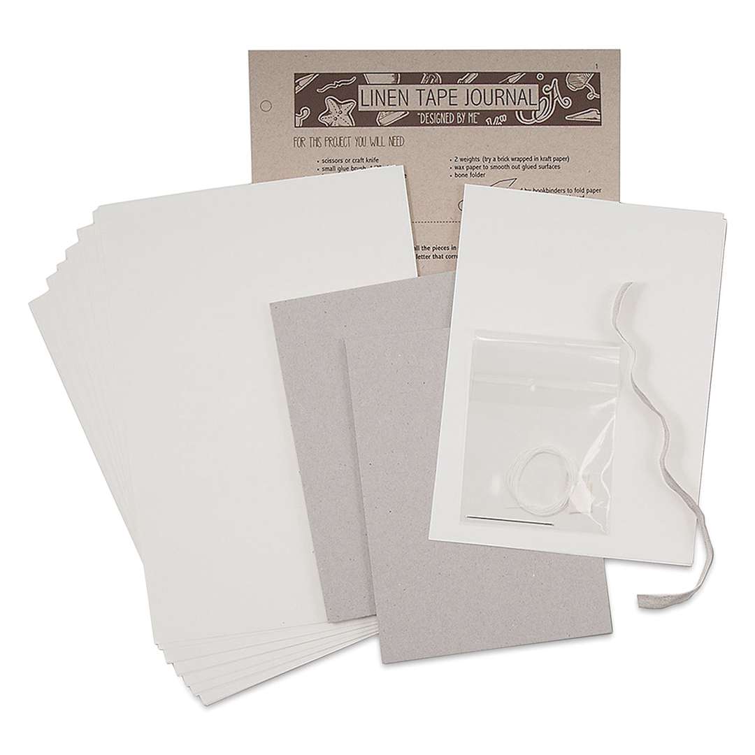 Open in modal - Books By Hand Blank Cover Linen Tape Journal Bookbinding Kit
