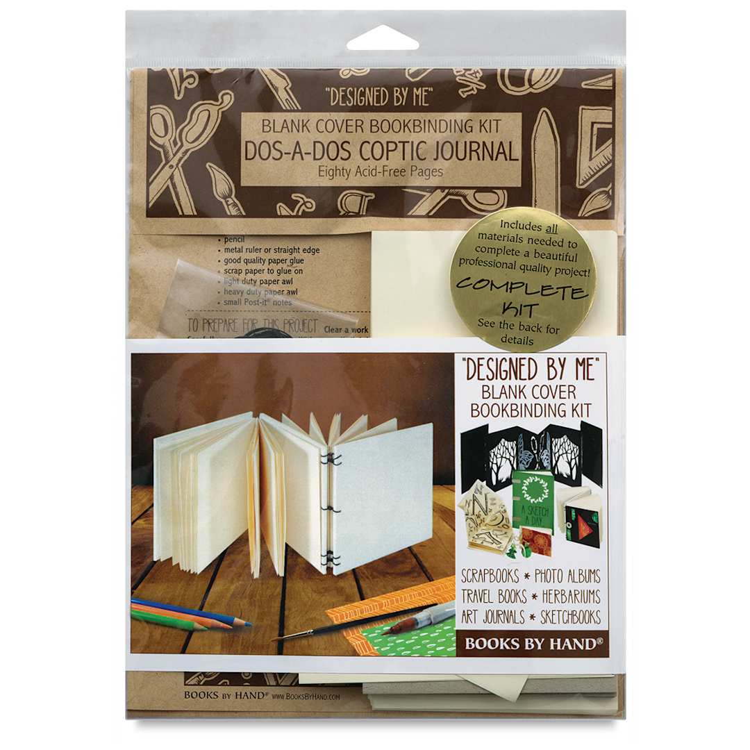 Open in modal - Books by Hand ''Designed by Me'' Blank Cover - Front of package of Dos-a-Dos Coptic Journal Kit