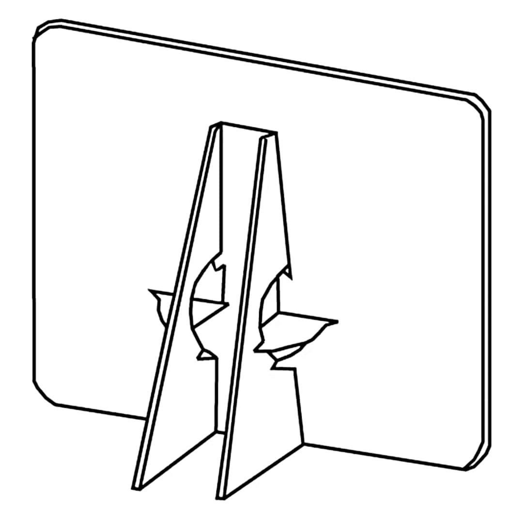 Open in modal - Lineco Bookbinding Self Adhesive Double Wing 12"