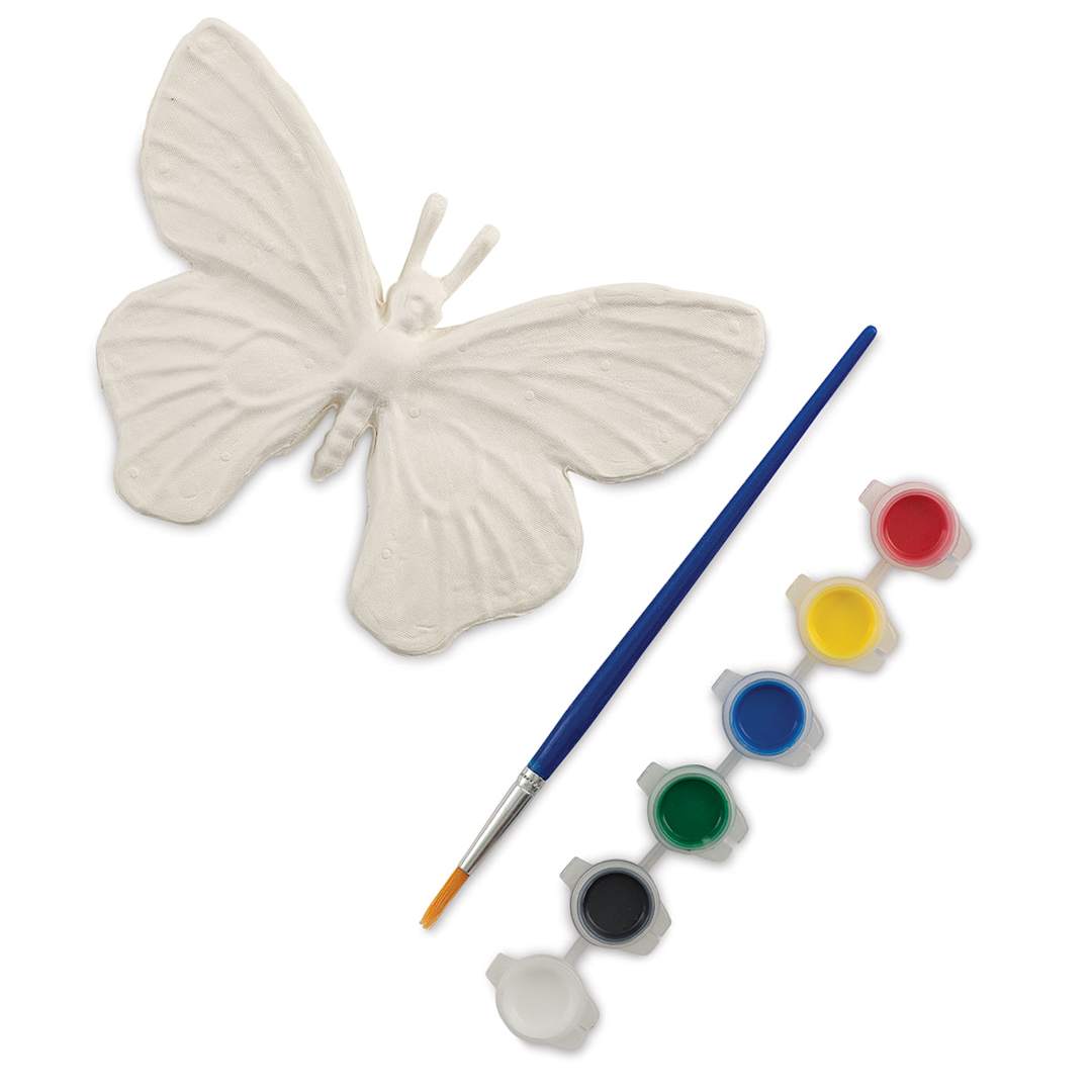 Open in modal - Paper Mache Piece Painting Sets - Components of Butterfly set
