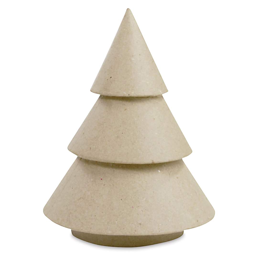 Open in modal - DecoPatch Holiday Paper Mache Figure - Small Tree
