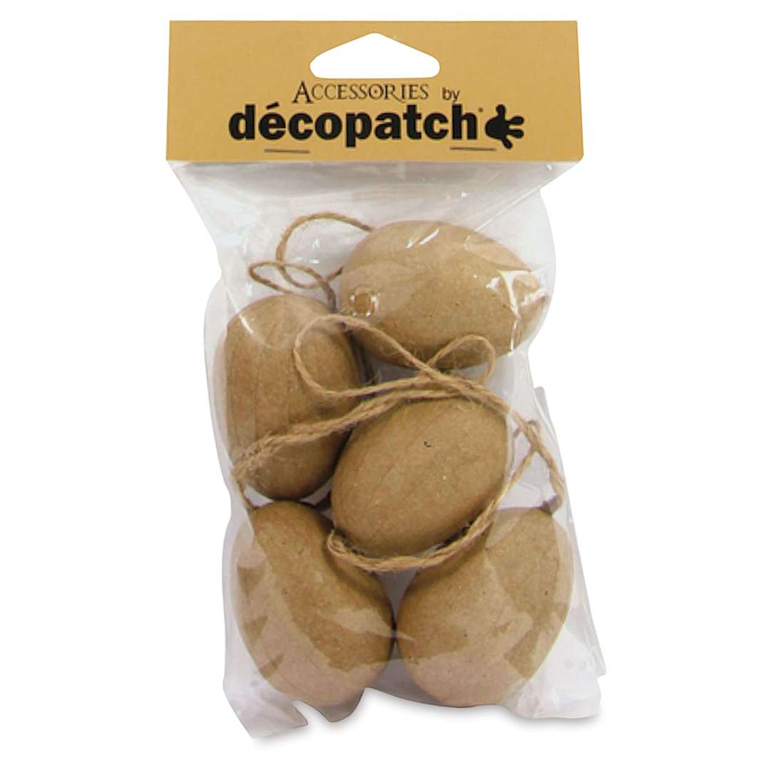 Open in modal - Decopatch Paper Mache Ornaments - Eggs, Pkg of 5