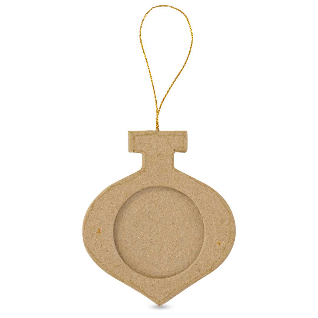 Open in modal - Decopatch Paper Mache Ornament - Stretched Christmas Ball Frame, front