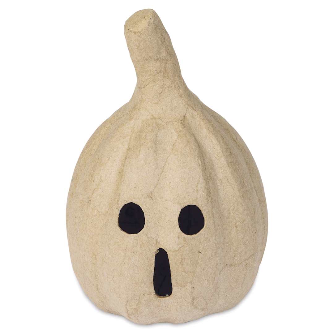 Open in modal - DecoPatch Holiday Paper Mache Figure - Gourd Jack O' Lantern