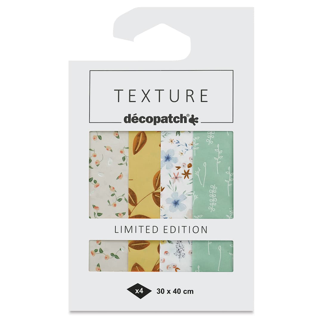 Open in modal - DecoPatch Foil Paper - Limited Edition, Garden of Paradise, Set of 4, front of packaging