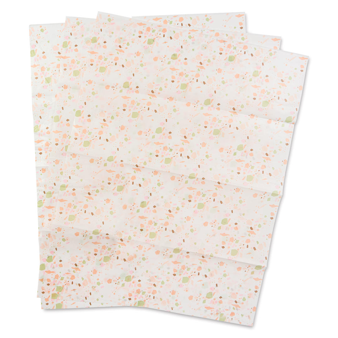 Open in modal - DecoPatch Decorative Papers - Pink and Green, Pkg of 3, 12" x 16"