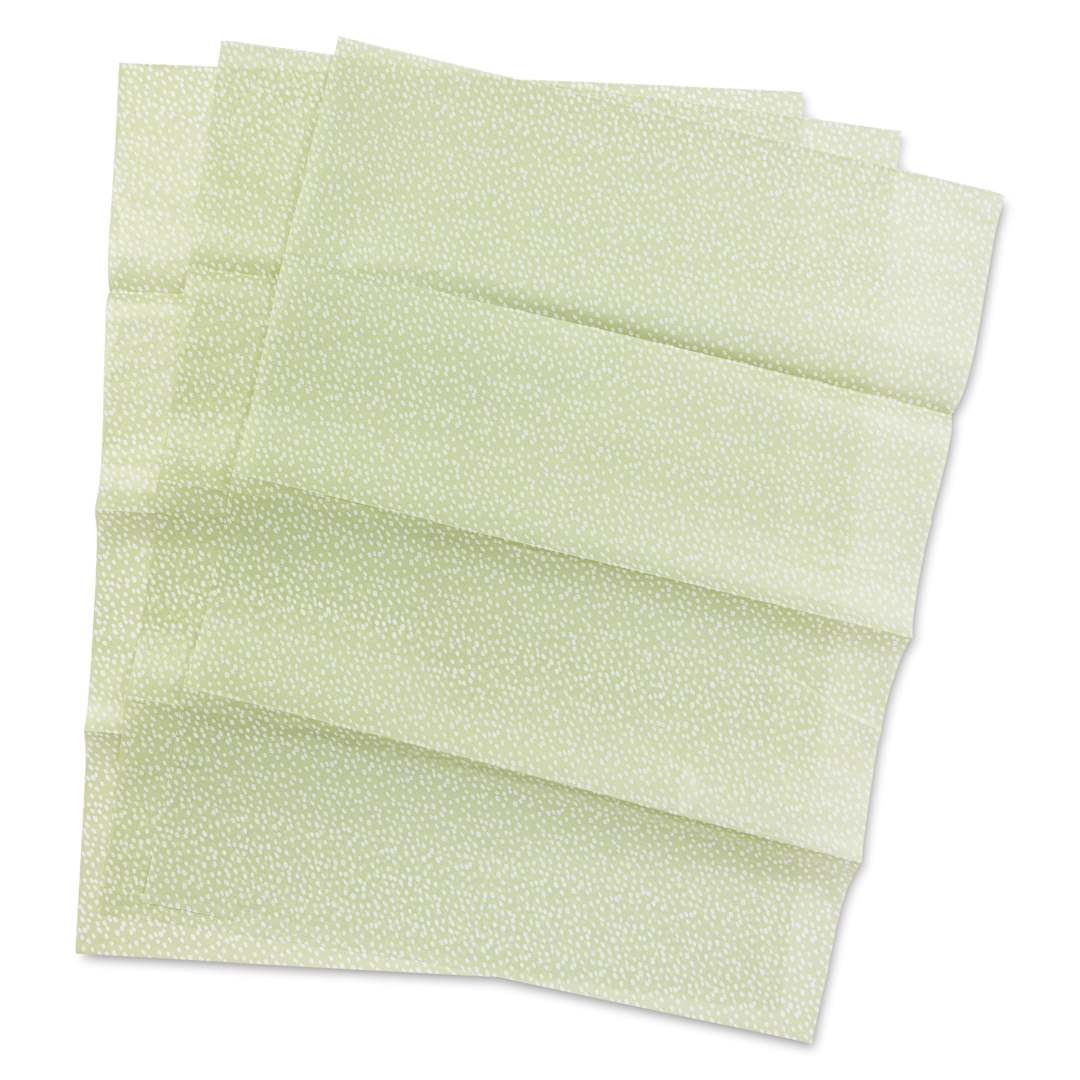 Open in modal - DecoPatch Decorative Papers - Green and White, Pkg of 3, 12" x 16"