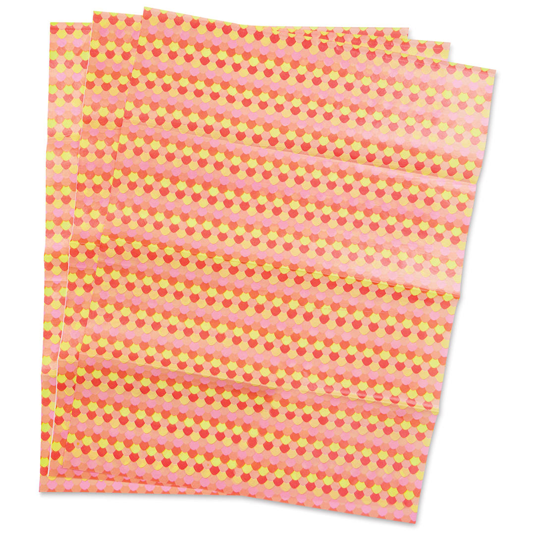 Open in modal - DecoPatch Decorative Papers - Scales, Pkg of 3, 12" x 16"