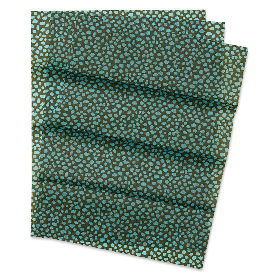 Open in modal - DecoPatch Decorative Papers - Green Pebbles, Pkg of 3, 12" x 16"