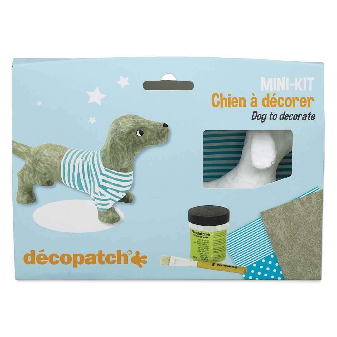 Open in modal - DecoPatch Paper Mache Dog Kit, front of the packaging