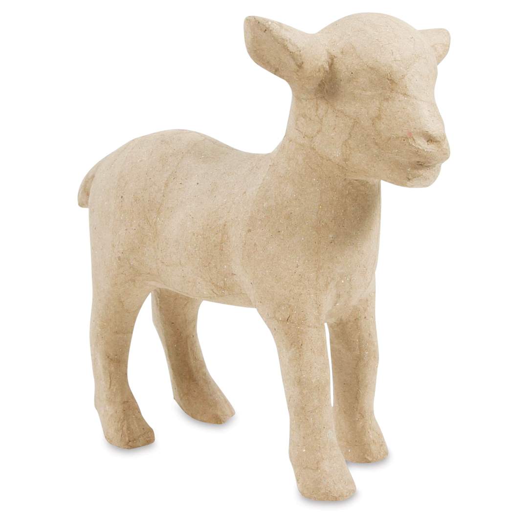 Open in modal - Decopatch Medium Paper Mache Animal - Lamb