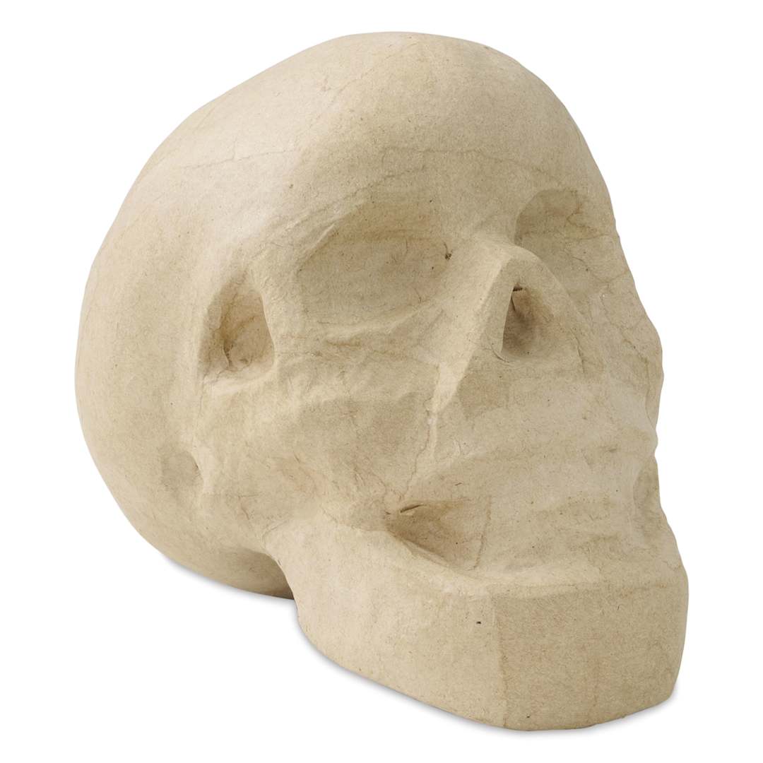 Open in modal - DecoPatch Holiday Paper Mache Figure - Skull