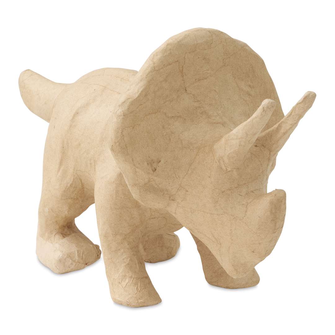 Open in modal - Decopatch Medium Paper Mache Animal - Triceratops