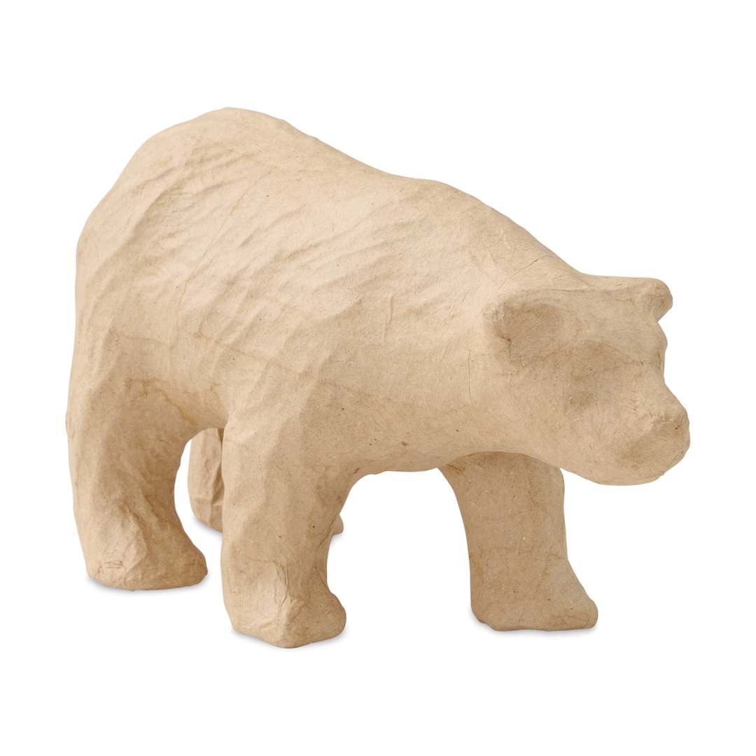 Open in modal - Decopatch Medium Paper Mache Animal - Polar Bear