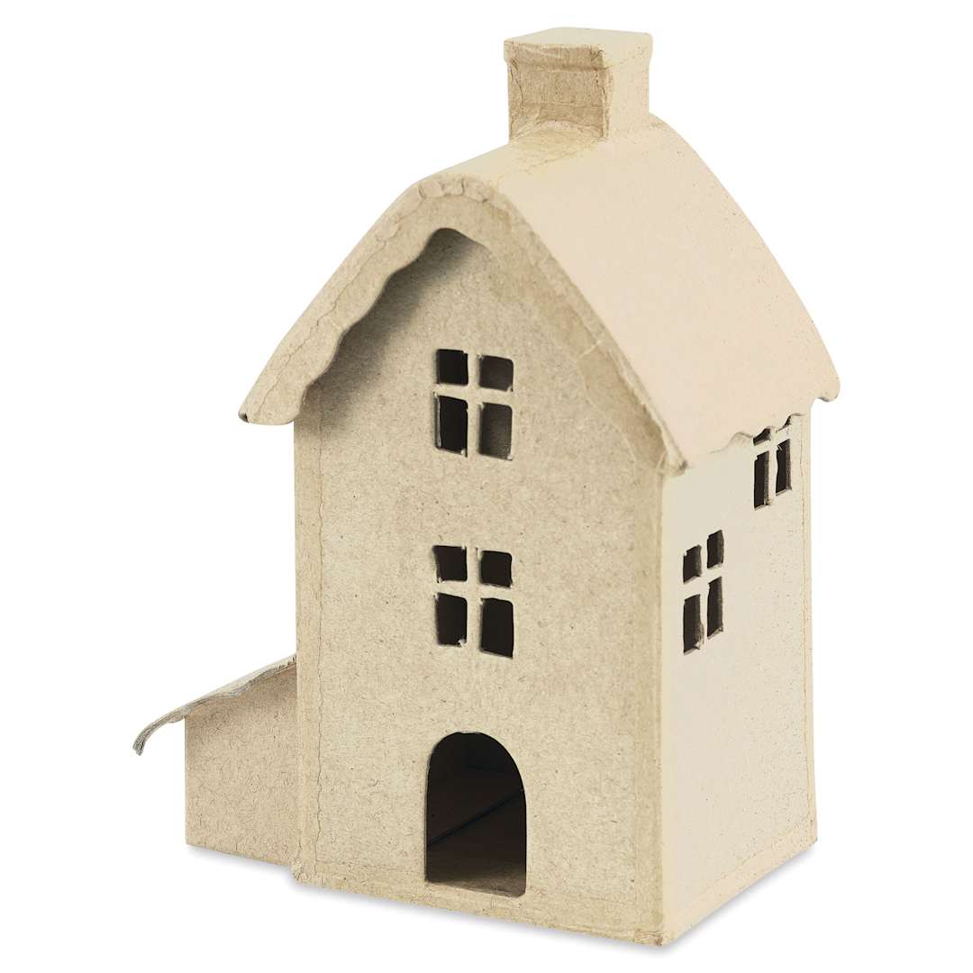 Open in modal - Decopatch Paper Mache House - Tall