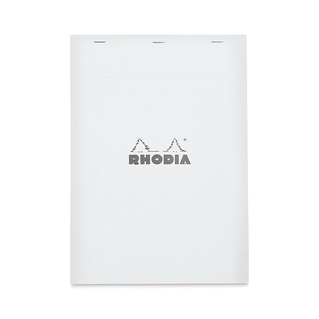 Open in modal - Rhodia Top-Stapled Notepad - Ice, Graph, 8-1/4" x 11-3/4"