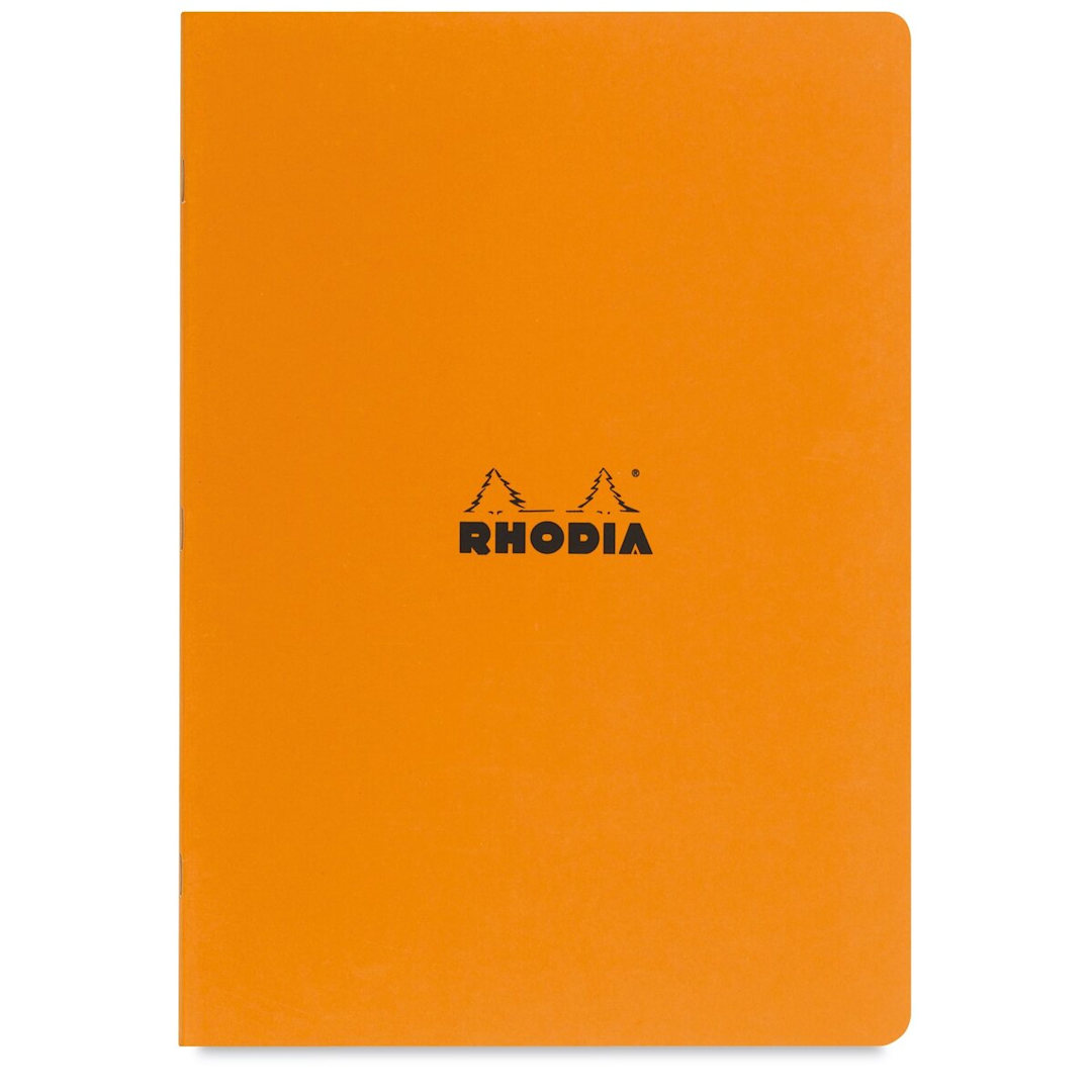 Open in modal - Rhodia Classic Staplebound Notebook - Orange, 8-1/4" x 6", Lined