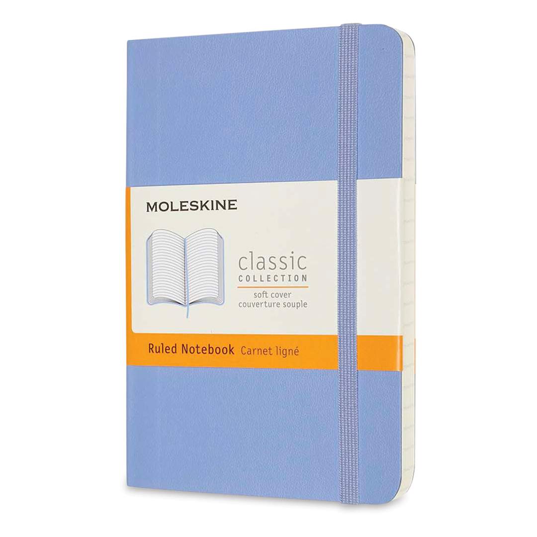 Open in modal - Moleskine Classic Soft Cover Notebook - Light Blue, Ruled, 5-1/2" x 3-1/2"