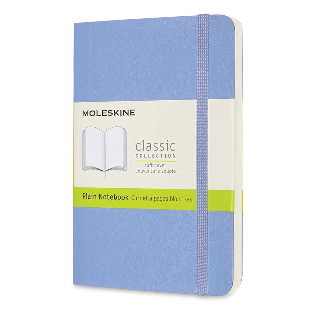 Open in modal - Moleskine Classic Soft Cover Notebook - Light Blue, Blank, 5-1/2" x 3-1/2"