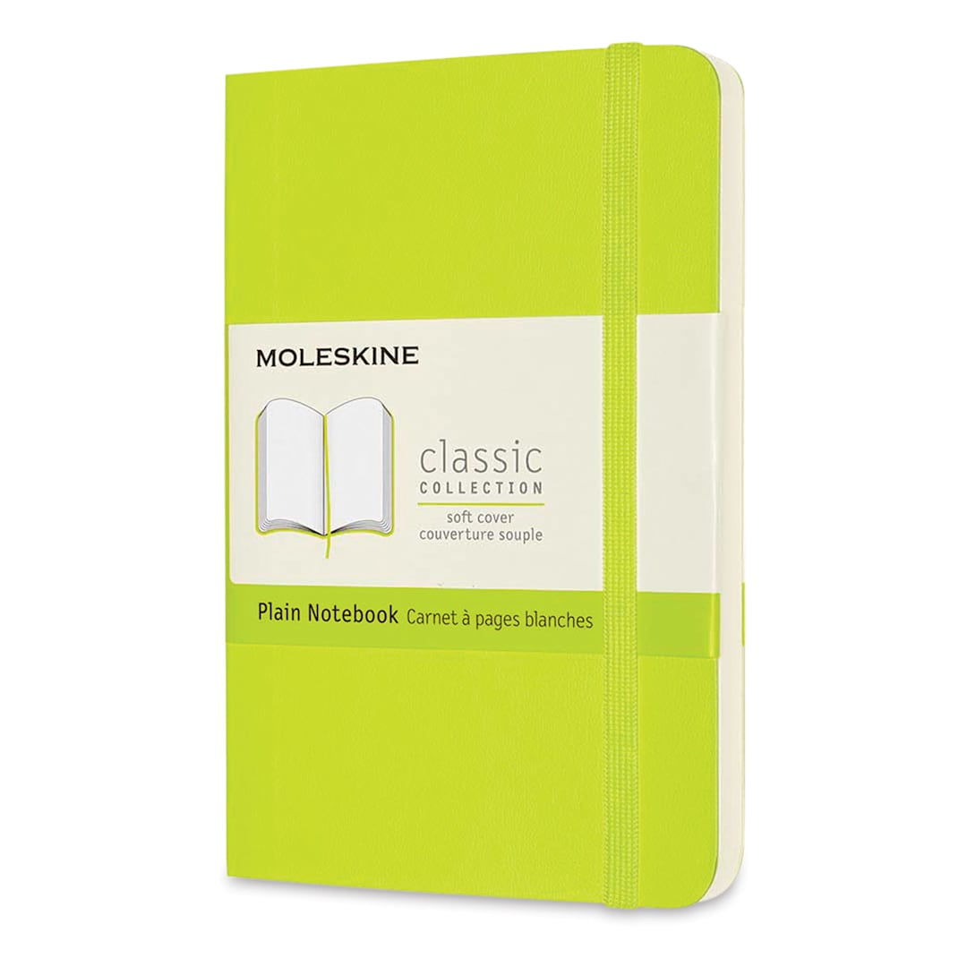 Open in modal - Moleskine Classic Soft Cover Notebook - Light Green, Blank, 5-1/2" x 3-1/2"