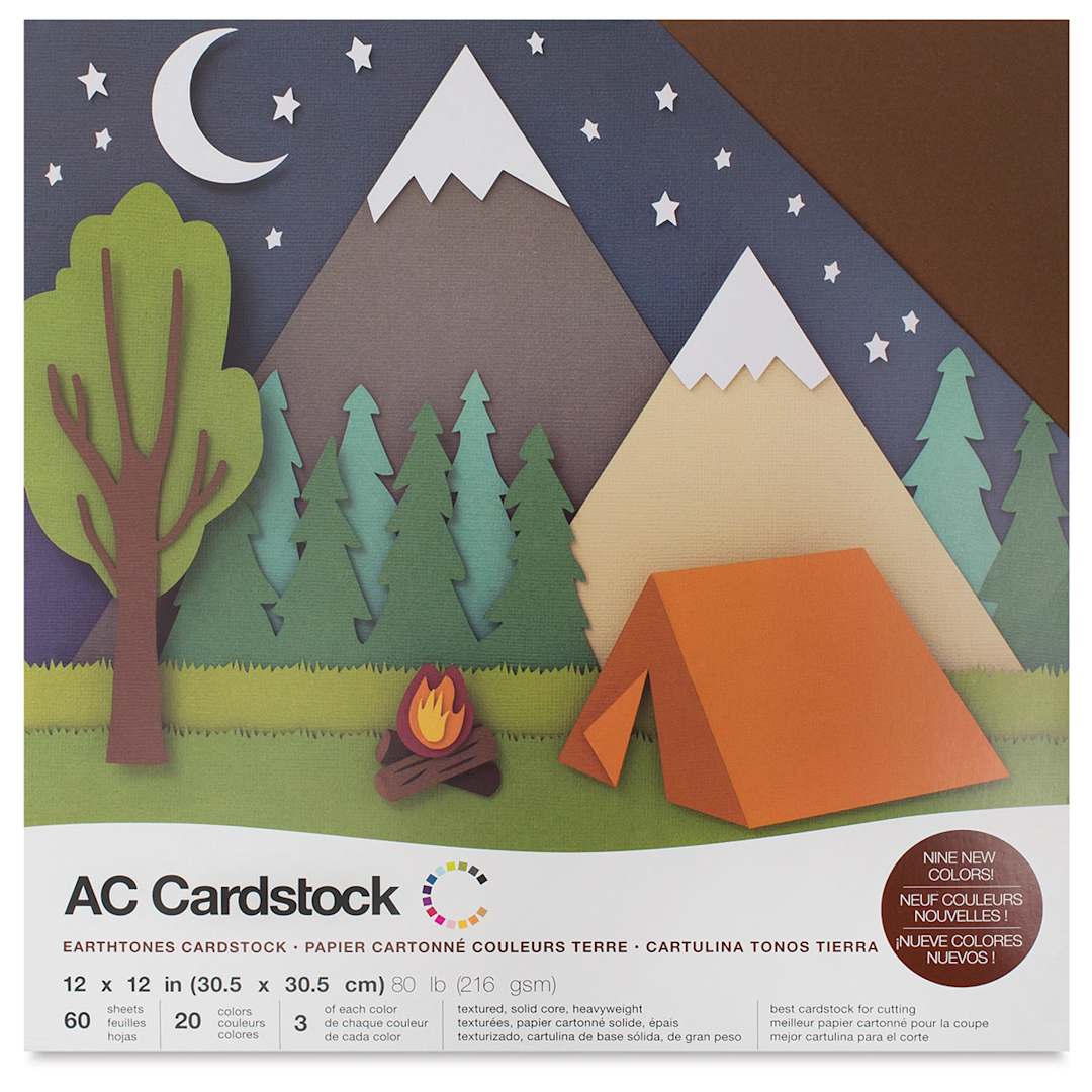 Open in modal - AC Cardstock Paper Packs - Front of Earthtone package