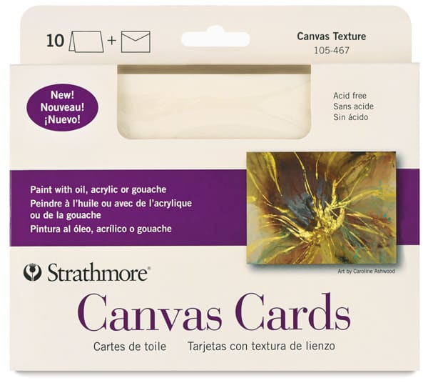 Open in modal - Strathmore Canvas Cards and Envelopes, Pkg of 10