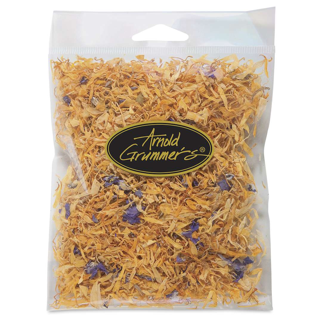 Open in modal - Arnold Grummer’s Botanical Paper Making Additives and Inclusions - Summer Gold, 0.5 oz, packaging