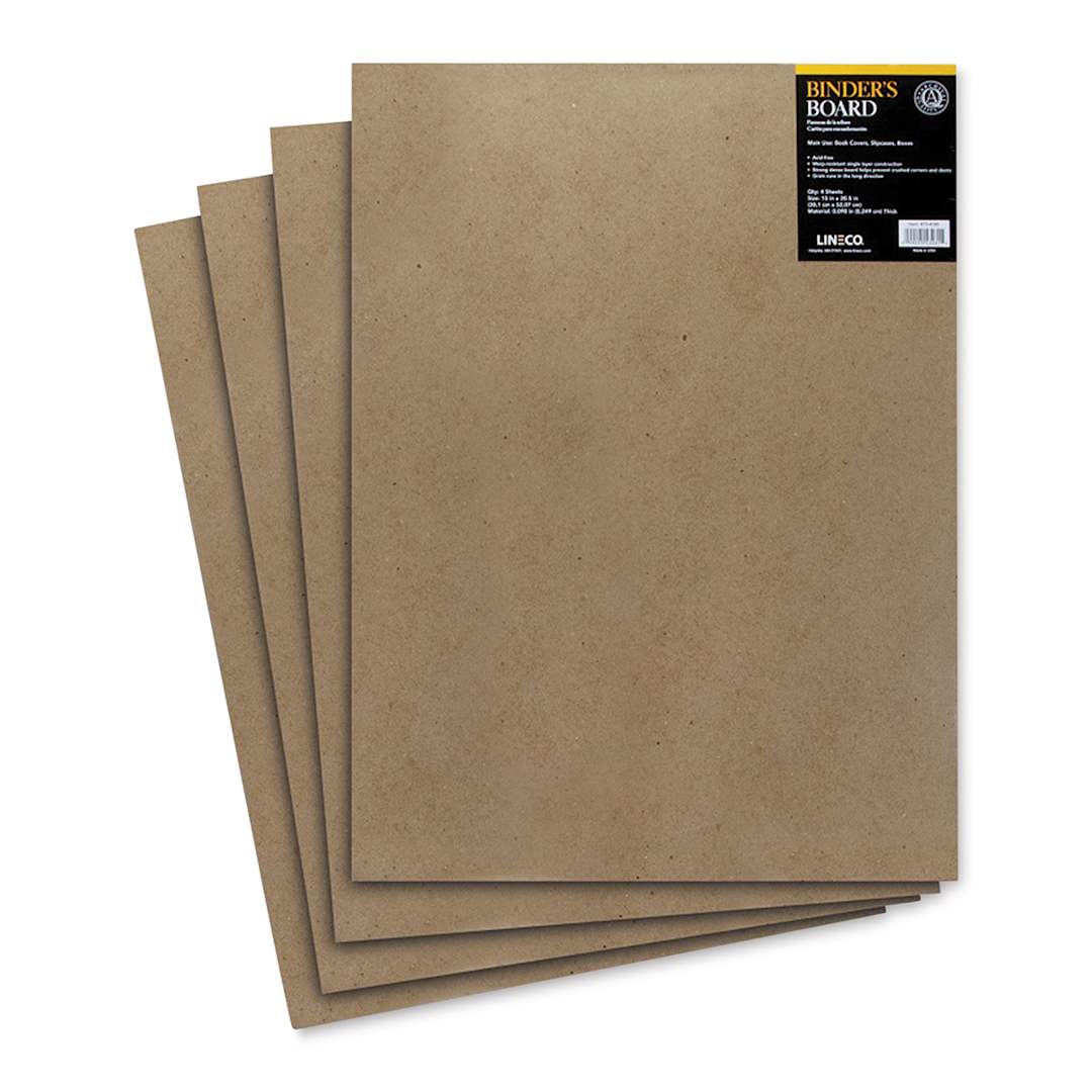 Open in modal - Lineco Acid-Free Binder's Board - 15" x 20-1/2", 70 pt, Pkg of 4
