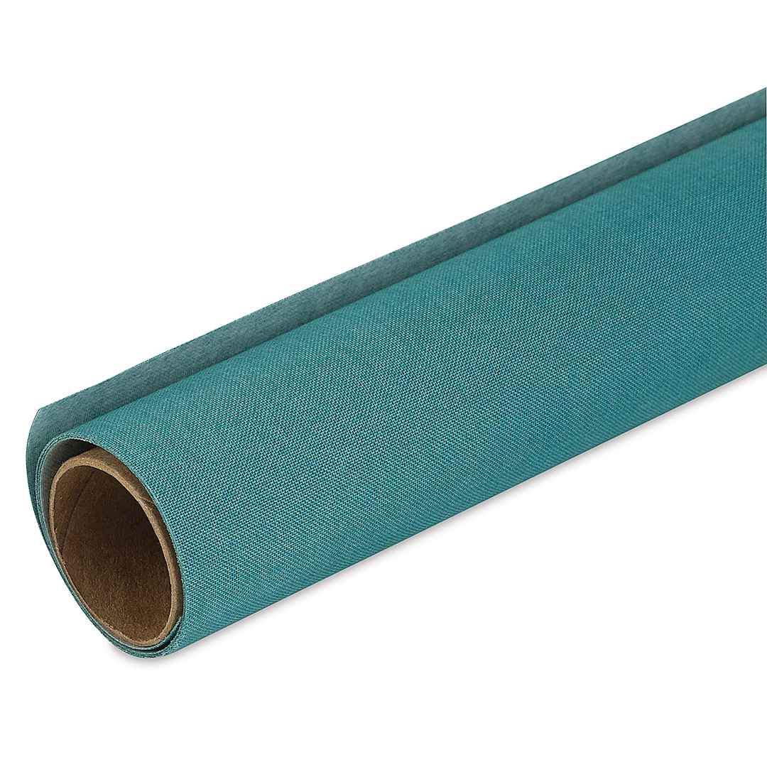 Open in modal - Lineco Book Cloth - 17" x 19", Teal, Rolled Sheet