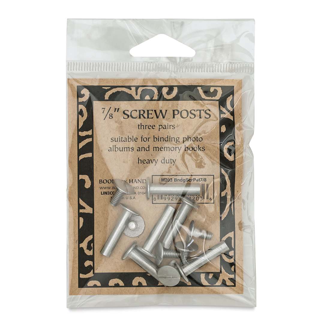 Open in modal - Lineco Screw Post Pack - 7/8", Pkg of 6