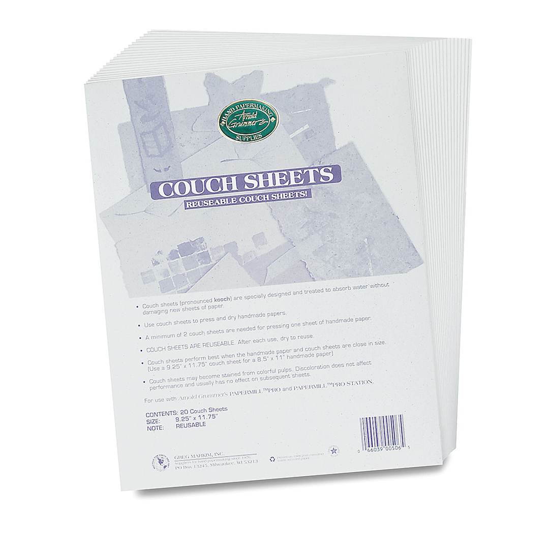 Open in modal - Arnold Grummer Couch Sheets, Pkg of 20 - 9-1/4" x 11-3/4", Pack of 20