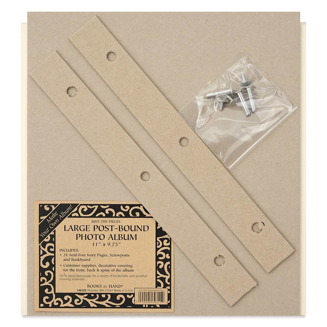 Open in modal - Books By Hand Just-the-Pieces Post Bound Albums - Large front of packaging