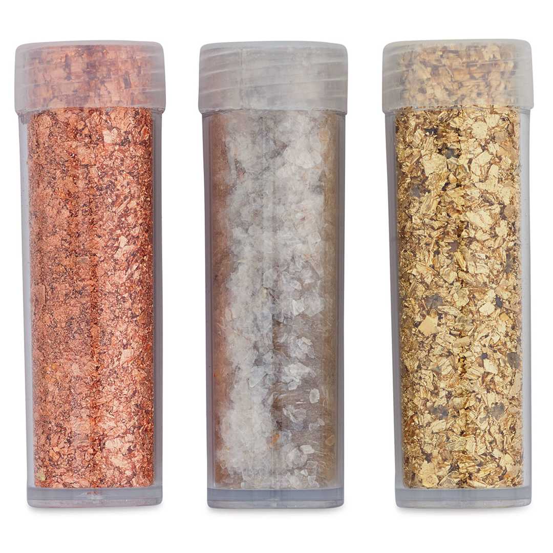 Open in modal - Arnold Grummer’s Brilliants Metallic Flakes - Set of 3 tubes upright