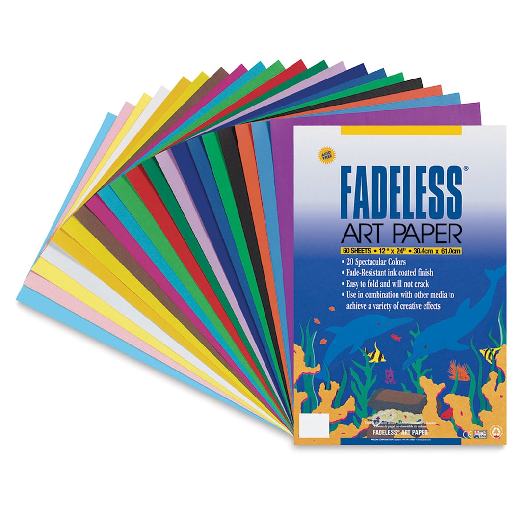 Open in modal - Fadeless Art Paper - 18" x 24", Assorted, Sheets, 60 Sheets